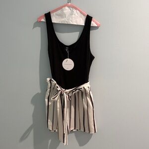 One piece tank top + shorts romper size XL